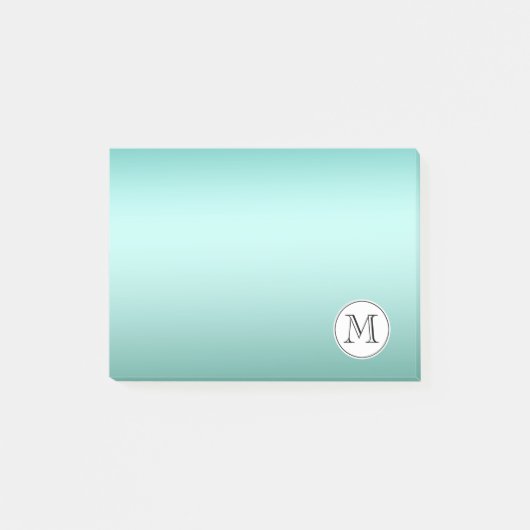 Chique muntmonogram post-it® notes (Voorkant)