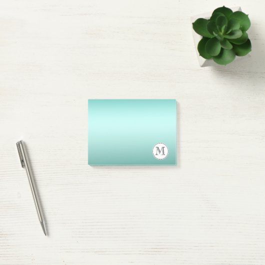Chique muntmonogram post-it® notes (Kantoor)