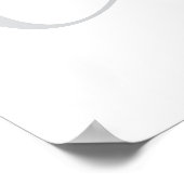 Chique naam monogram initiaal letter kalligrafie  poster (Hoek)