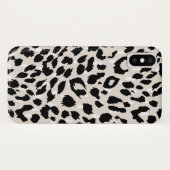 Chique natuurlijke en zwarte dierenprint met Stipp Case-Mate iPhone Case (Achterkant (horizontaal))