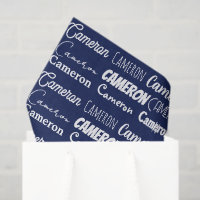 Chique Navy Blauwe Verjaardag Persoonlijke Naam
