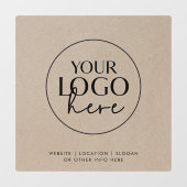 Chique nep-kraft zakelijk aangepast logo raamsticker (Vel)