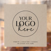 Chique nep-kraft zakelijk aangepast logo raamsticker (Vel 2)