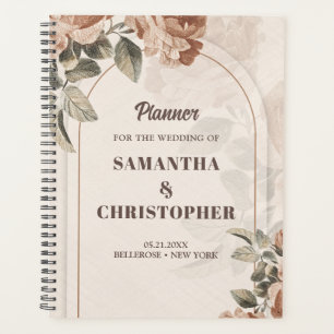 Chique neutrale aardse tinten roestige rozen herfs planner
