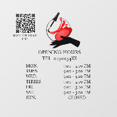 Chique Noir Nail Technician Venster Raamsticker (Vel)