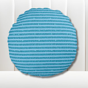 Chique oceaンブル glitter horizontale strepen rond kussen