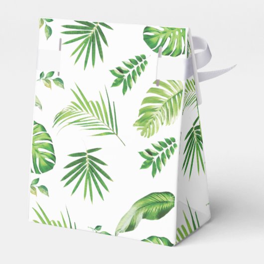 Chique Oerwoud Dieren Groen Baby shower Dank u Bedankdoosjes (Achterkant)