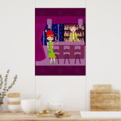 Chique ontmoetingsplek poster (Keuken)
