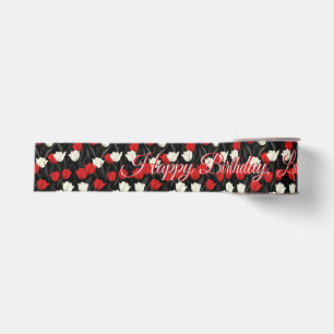 Chique op tulpen gethematiseerde volwassenen verja grosgrain lint