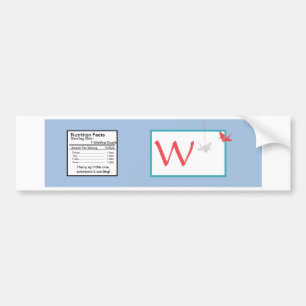 Chique Origami Vogels Bruiloft Water Fles Label Bumpersticker