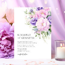 Chique Paarse Lavendel Roze Violette Bloemige Trou