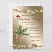 Chique Palm Kerstboom Bedrijfs Kerstfeest Kaart (Voorkant)