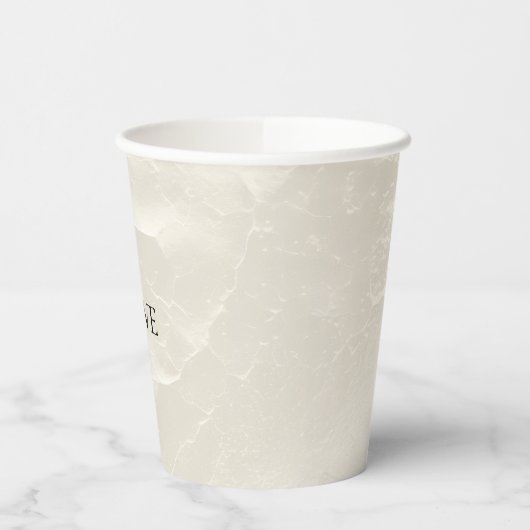 Chique Parel Glam Ivoire Trouw   Papieren Bekers (Links)