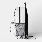 Chique Parijs-geïnspireerd met gedurfde grafische Bedrukte Rugzak (Rechts)