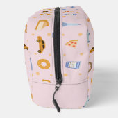 Chique pastel roze New York City Patroon Monogram Toilettasje (Rechts)