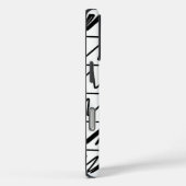 Chique Patroon Design in zwart-wit Case-Mate iPhone Case (Achterkant / Rechts)