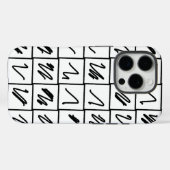 Chique Patroon Design in zwart-wit Case-Mate iPhone Case (Achterkant (horizontaal))