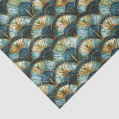 Chique Peacock Kleur Glas in lood Decoupage Tissuepapier (Detail)