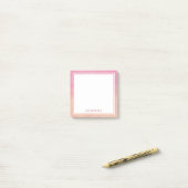 Chique perzik roze blush stijlvol dromerig modern post-it® notes (Op bureau)