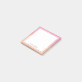 Chique perzik roze blush stijlvol dromerig modern post-it® notes (Schuin)