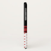 Chique Polka Dots en Bow iPhone X Hoesje (Achterkant/links)