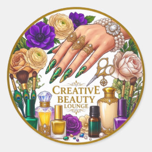 Chique Poolse Luxe Vibe Sticker💅✨💎 Ronde Sticker