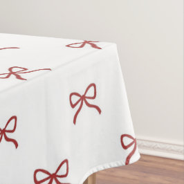 Chique Preppy Rode Strik Patroon Lente Zomer Elega Tafelkleed