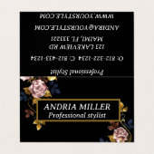 Chique professioneel Gevouwen Visitekaartje (Buitenkant ongevouwen)