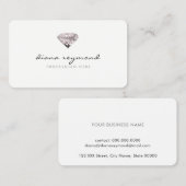 chique professionele visitekaartje met diamant (Voorkant / Achterkant)
