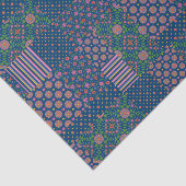 Chique Rangoli Patronen Faux Patchwork Weefselpapi Tissuepapier (Detail)