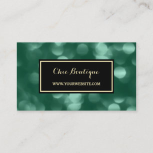Chique Retail Boutique Glamoureuze Groene Luxe Bok Visitekaartje
