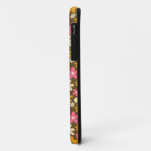 Chique Retro 70s Groovy Hippie Bloem Monogram Case-Mate iPhone Case (Achterkant/links)