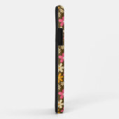 Chique Retro 70s Groovy Hippie Bloem Monogram Case-Mate iPhone Case (Achterkant/rechts)