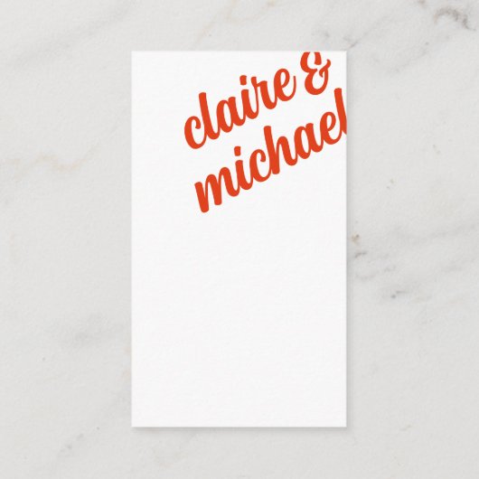 Chique Retro Bruiloft Details Behuizing Kaart (Achterkant)