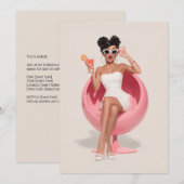 Chique Retro Glam Vibe Kaart (Voorkant / Achterkant)