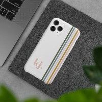 Chique Retro Strepen Monogram 