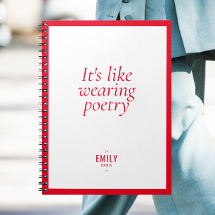 Chique Rode Mode Stylist Influencer Merk Notitieboek