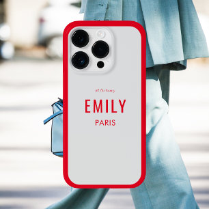 Chique rode schoonheid / Mode branded Case-Mate iPhone 14 Pro Hoesje