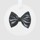 Chique rode zwarte stropdas gepersonaliseerd ornament (achterkant)