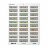 Chique Romantische Cactus Adreslabel Etiket (Full Sheet)
