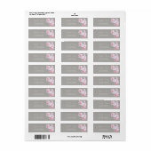 Chique Romantische Tropische Bloem Adreslabel Etiket (Full Sheet)