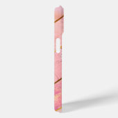 Chique roos goud meisjesachtig geometrisch Case-Mate iPhone case (Achterkant / Rechts)