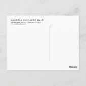 Chique Roos Gouden Bobby Pins Haar Stylist Salon Z Briefkaart (Achterkant)