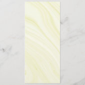 chique royal blauw goud bloemenbruiloft menu (Achterkant)