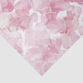 Chique Roze Abstracte Verjaardag Tissuepapier (Detail)