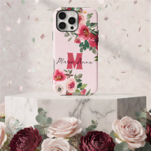 Chique Roze Aquarel Bourgondië Bloemstuk Aangepast