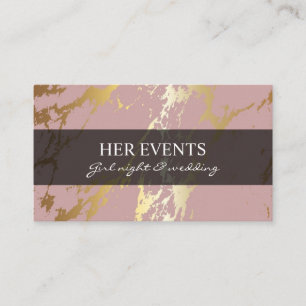 Chique roze design Kaarten voor Event Manager Visitekaartje