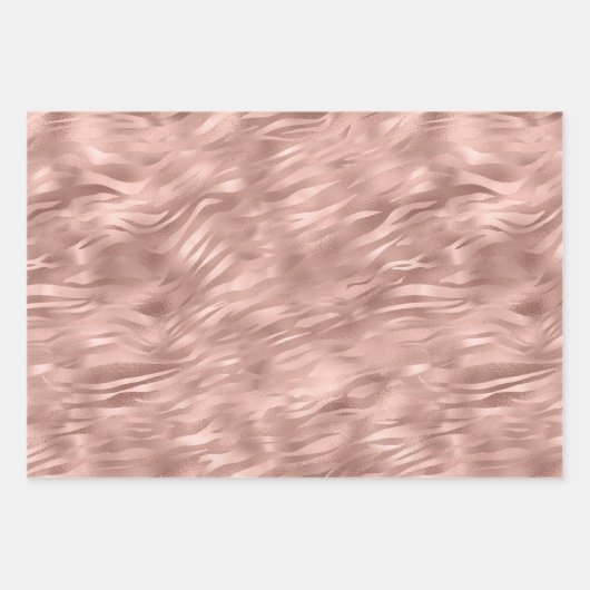 Chique roze glam inpakpapier vel (Voorkant)