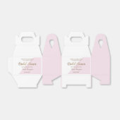 Chique Roze Goud Vrijgezellenfeest Script Custom Bedankdoosjes (Uitgevouwen)