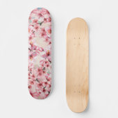 Chique roze kersenbloesem skateboard (Voorkant)